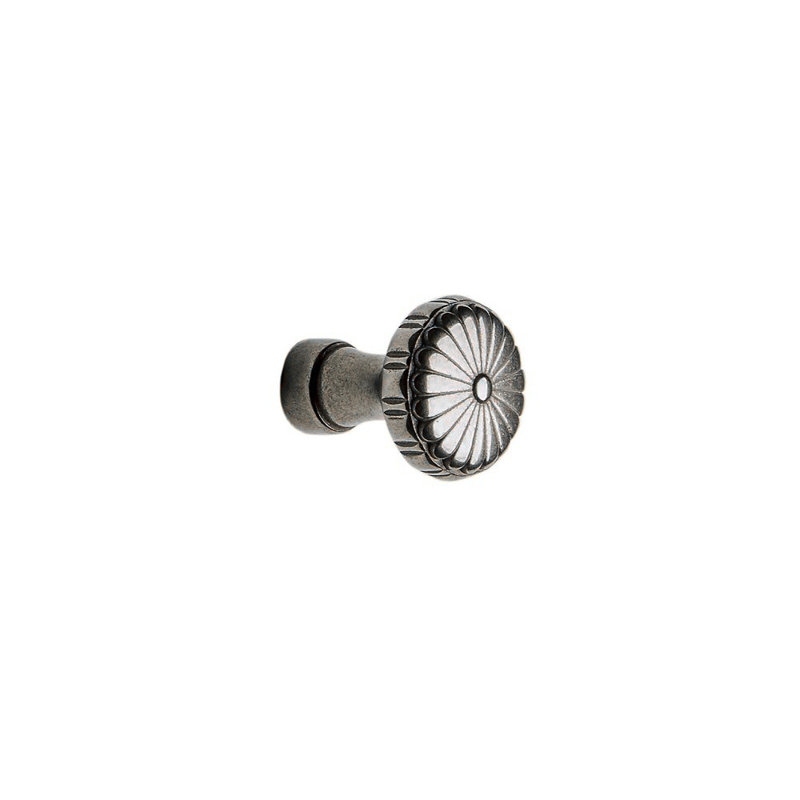 Crown Bronze Round Knob, White Bronze Medium