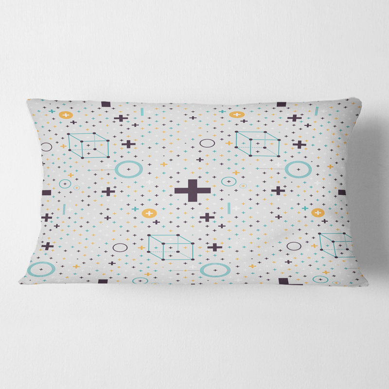 Minimalistic Geometric Elements - Mid-Century ModernPrinted Throw Pillow