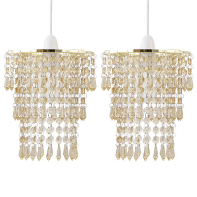 24cm H Plastic Drum Pendant Shade ( Uno )