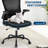 Mesh Desk Chair Reclining, Ergonomic Home Office Chair with Flip-Up Armrests, 360° Swivel Casters,Metal Base, for Conferences/Desk Work,Gaming-1358308031
