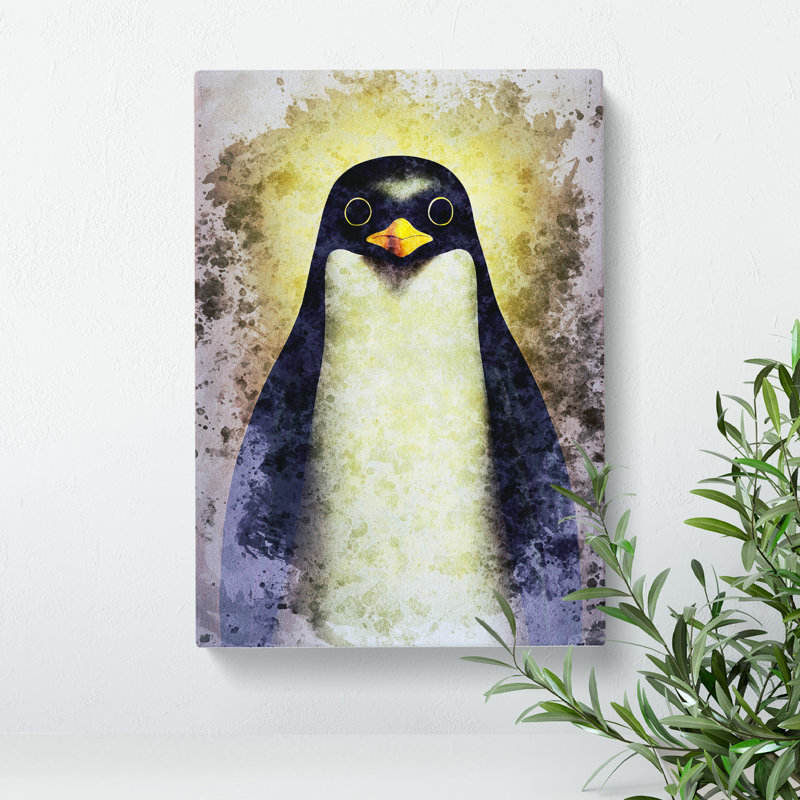XC1022-5064X Watchful Penguin - Wrapped Canvas Print, 76cm H x 50cm W x 3cm D