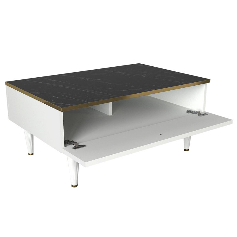 Milie Four Leg Coffee Table with Storage