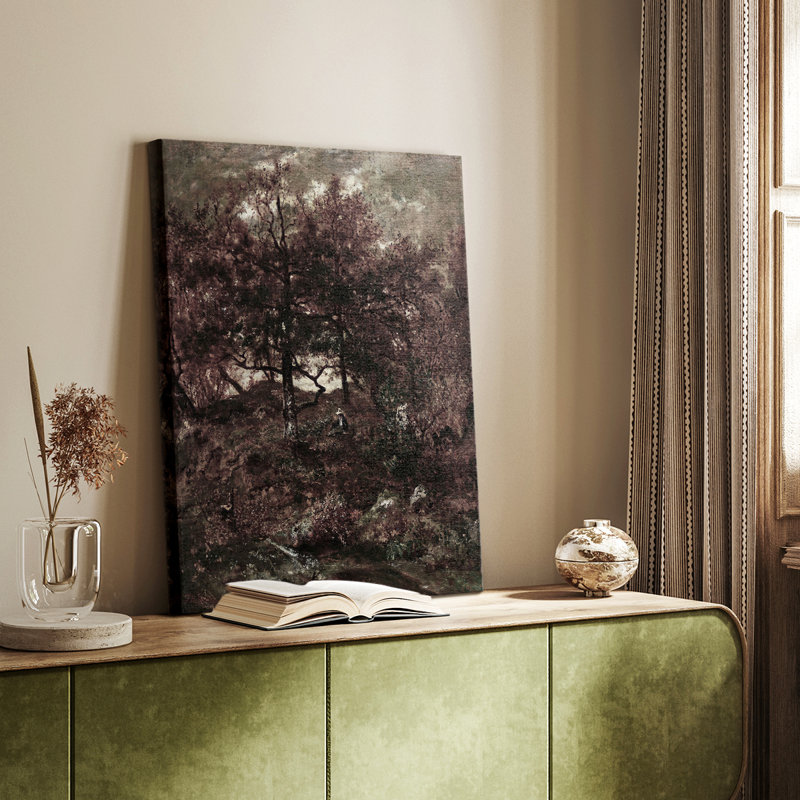 Paysage rétro CIV - galerie Cavas sur mesure, H 48 po x l 32 po
