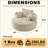 Fluffy Modern Corduroy Sofas, No Assembly Single Sleeper For Home