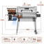 Kingchii 456 pieds carrés Barbecue en bois avec fumoir et barbecue à granules de bois avec contrôle automatique de la température, pieds pliants pour terrasse extérieure, bronze