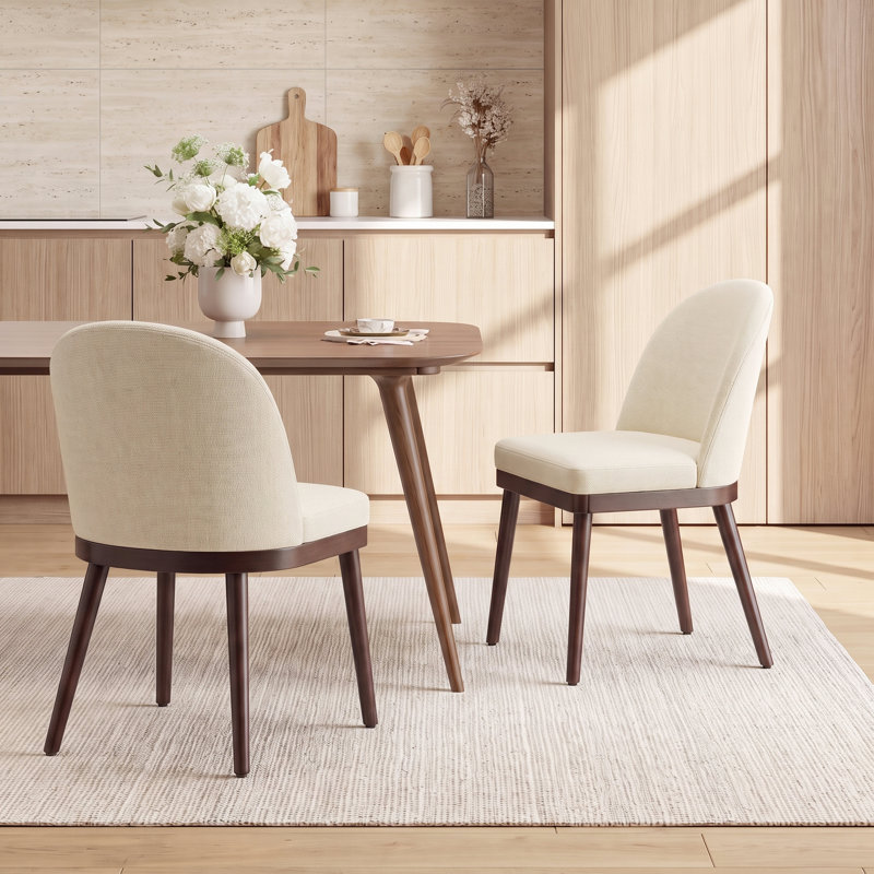 Chaises de salle à manger Enley, Beige