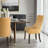 Ultra Velvet Upholstered Dining Chairs with High-Back Design and Solid Wood Legs-113861299