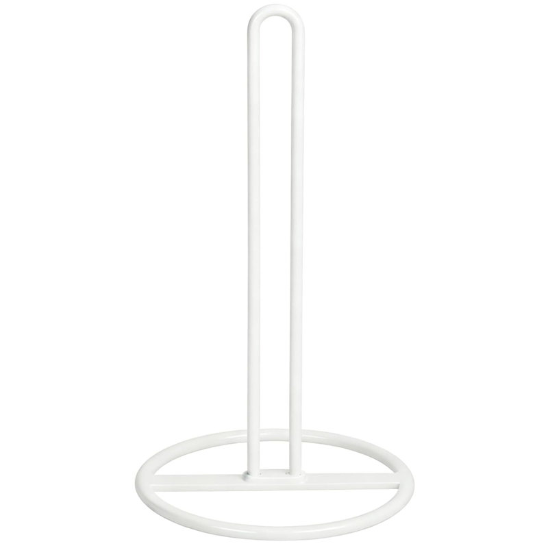 White Kitchen Paper Towel Stand Holder