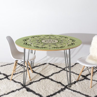 Round Metal Base Dining Table