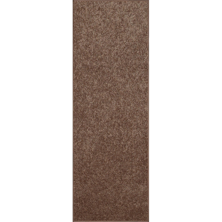 Antto Solid Low-Pile Brown Rug