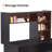 Oklee Wood L Shaped Computer Desk with Hutch and  Storage Shelves