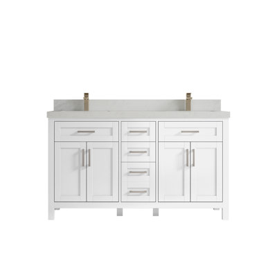 Ensemble de meuble-lavabo double 60 po