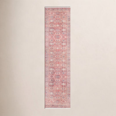 Conroy Oriental Red/Blue/Ivory Area Rug