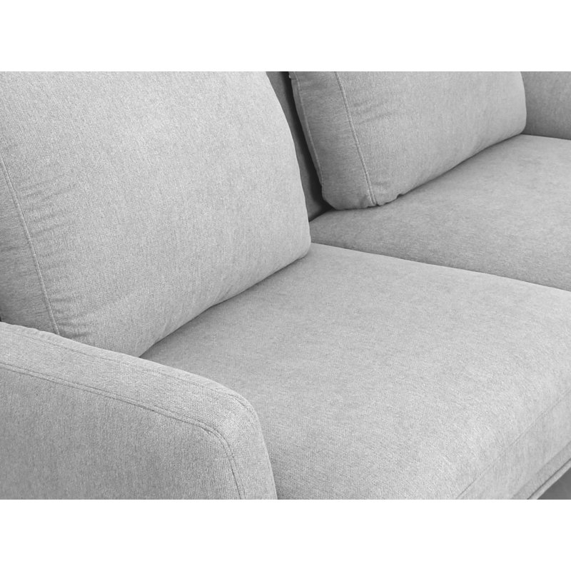 Skagen - Canapé en tissu, 100% polyester gris clair