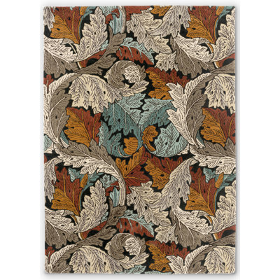 Morris Hand Tufted Floral Area Rug in Beige