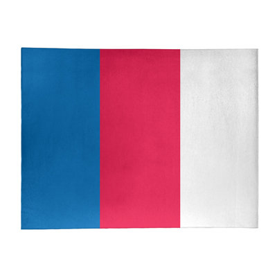 Tapis à rayures bleu/rouge