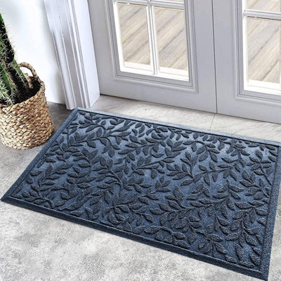 "23”x35” Heavy Duty Doormat - Durable, Absorbent, Non-Slip Rubber Mat for Indoor/Outdoor Entryways"