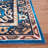Manado Oriental Blue/Black Area Rug-901944777