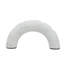 Le porte-bougie arqué en marbre blanc moderne de 10 pouces peut contenir 4 bougies