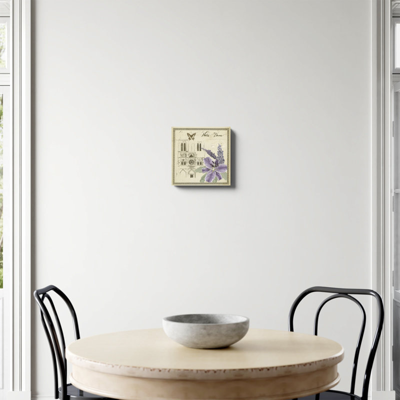 «Paris Ephemera V», peinture sur toile, H 12 po x l 12 po