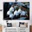 Photo charme de neige en hiver - Ensemble de décorations murales-107766756-107766761