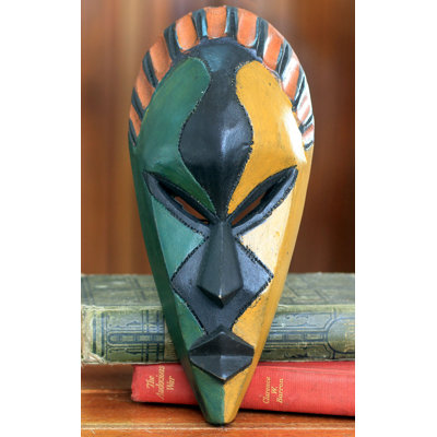 Décoration murale masque africain coloré