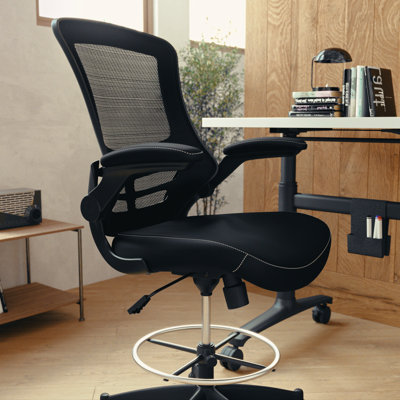 Chaise de dessinateur en polyester / mélange de polyester H 50,75 po x l 24,5 po x P 25,5 po