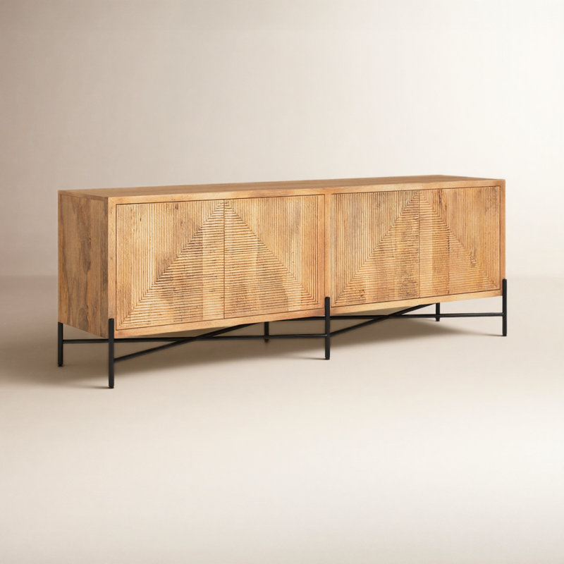 Buffet en bois de manguier de 78 po de largeur Manila