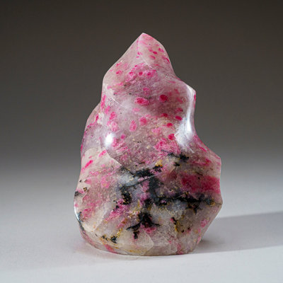 Polished Imperial Rhodonite Flame Freeform from Madagascar (2 lbs)