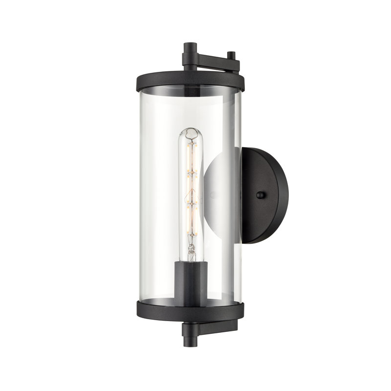 Kaytlin 1 Light Outdoor Wall Sconce, 14" H x 5" W x 7.1" D