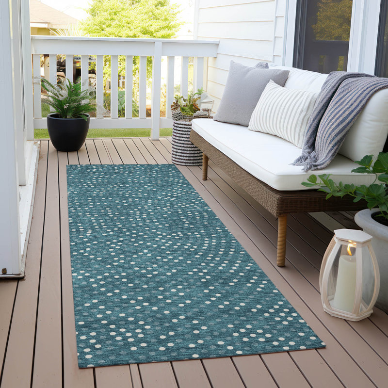  Machine Washable Indoor/Outdoor Chayden ACN1021 Taupe Rug, Runner 2'3" x 7'6"