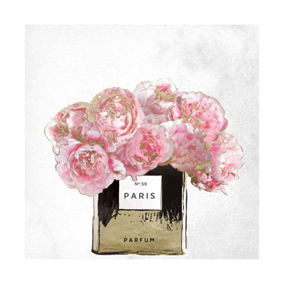 Wrapped Canvas Wall Art - Colour Bakery 'Pink Scented' Wall Art for Living Room, Bedroom, or Office Décor - 24x24