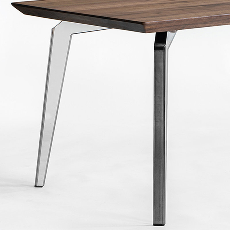 Walnut Solid Wood Top Dining Table, 31.5" W x 55.12" L