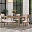 Ensemble de salle à manger 6 pièces de style classique et traditionnel, comprenant une table de salle à manger, 4 chaises rembourrées et un banc-883768860