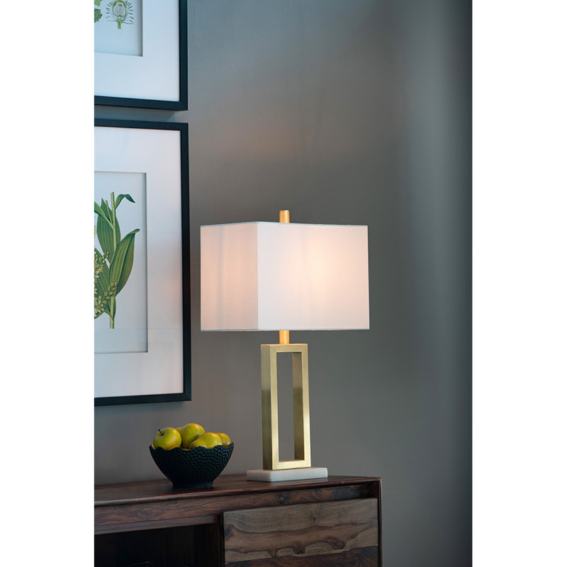 Lampe de table dorée 26 po