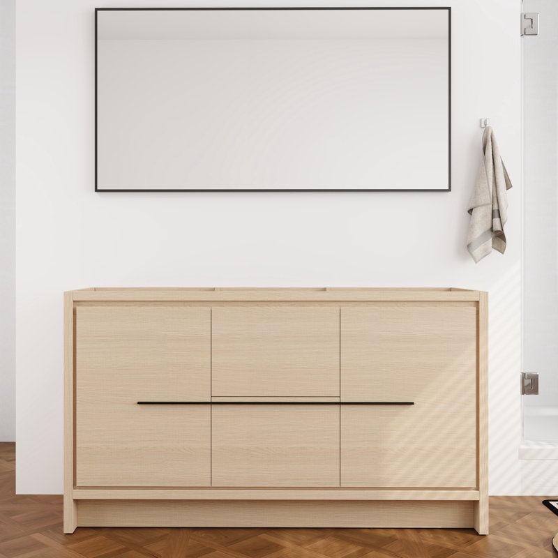 60'' Double Bathroom Vanity Base Without Top