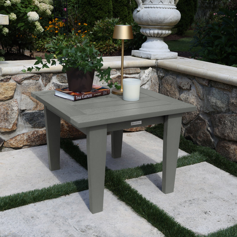Table d'appoint d'extérieur Lehigh, Teck côtier