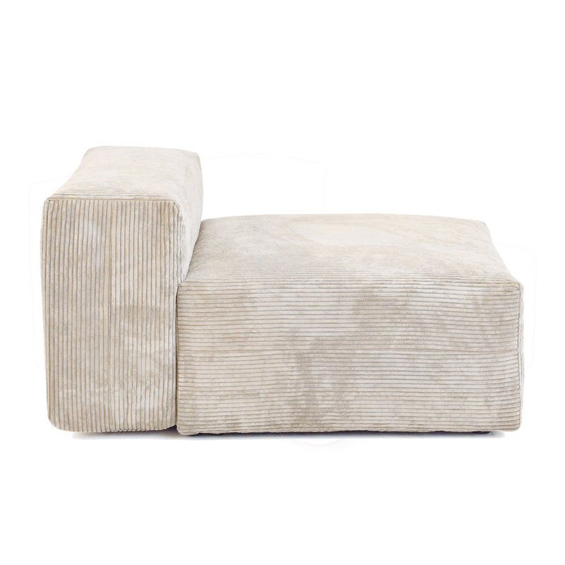 Housse pour fauteuil sans accoudoirs, Beige