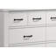 Commode 6 tiroirs 51 "blanche