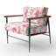Chaise rembourrée en velours French Country-493299408