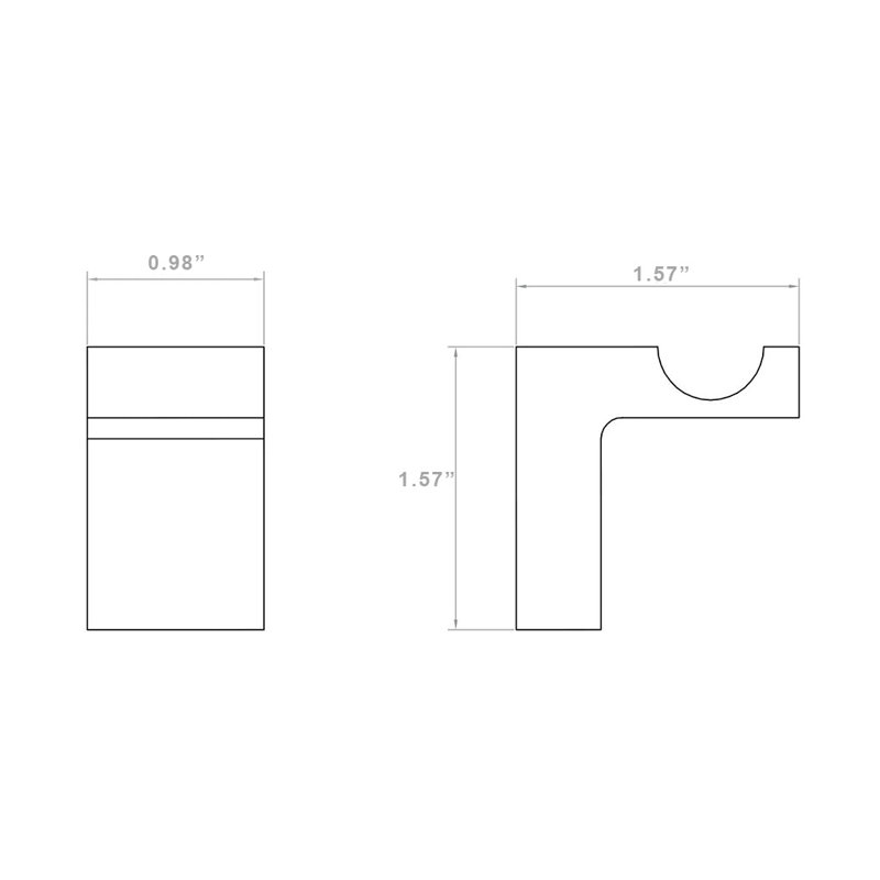 Robe Hook, Polished Chrome
