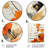 Orange Floral Twilight Dream Abstract Collages I - Abstract Collages Metal Wall Art-1487888792