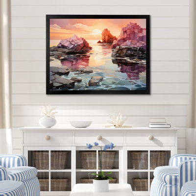 " Orange Grey Iceberg Arctic Mirage "