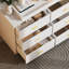 Commode double l 45,3 po avec 6 tiroirs