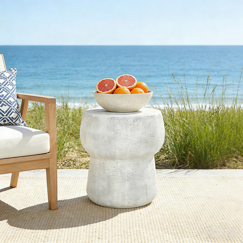 Table d'appoint d'extérieur Vintage Crack Texture