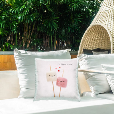 Joli coussin décoratif d'extérieur imprimé par Lemon and Sugar