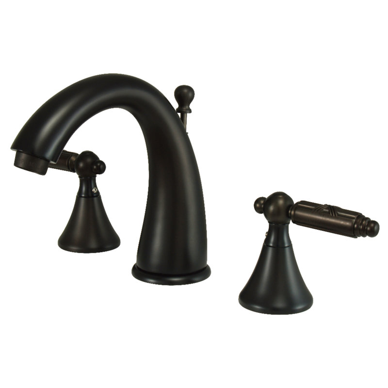 Widespread Bathroom Faucet with Double Cross Handles, Oil Rubbed Bronze