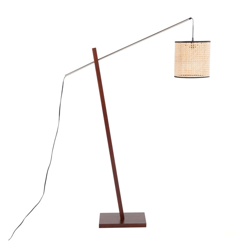 Lampe sur pied Arturo, Naturel, Noyer