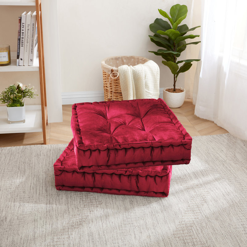 Grand coussin de yoga réversible, Bourgogne