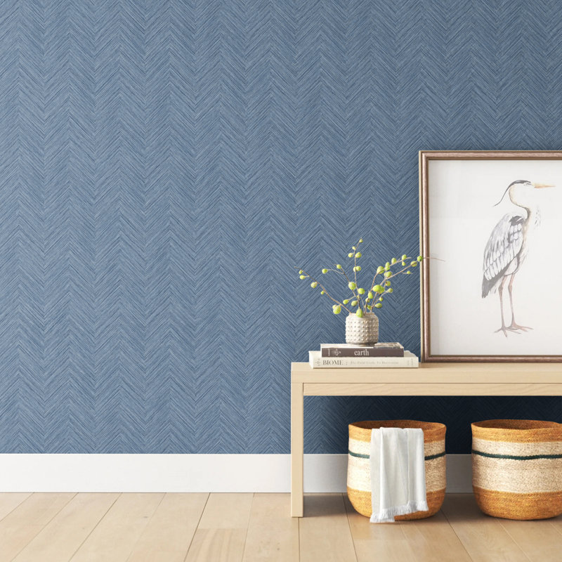 Rouleau de papier peint texturé Caladesi, Bleu